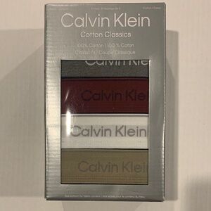 NWT Calvin Klein Cotton Classics Boxer Briefs 5 Pack sz Large